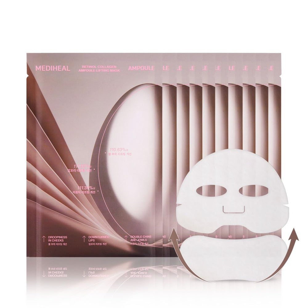 Mediheal lifting mask packaging for convenient at-home use.