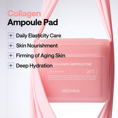 Mediheal Toner Pads eye-area pad targets delicate under-eye skin for refreshed look.