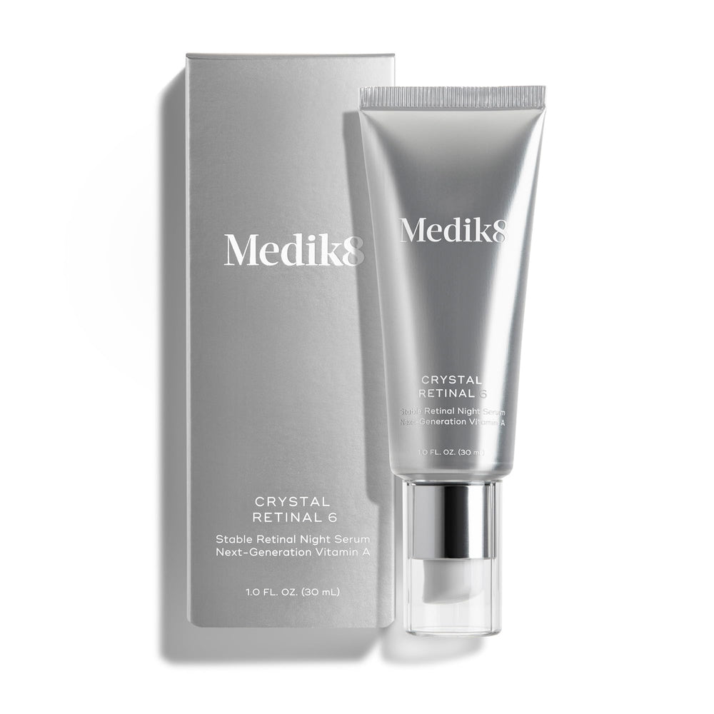 Medik8 Crystal Retinal 6 bottle front view for a premium nightly routine supporting smoother skin.