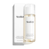 Medik8 Press and Glow toner bottle shown, gentle exfoliation for smoother skin