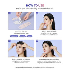 MEDITHERAPY tension up mask application demonstrates three-zone contouring for targeted lift