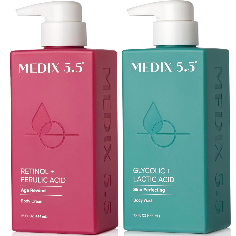 Medix 5.5 Exfoliating Wash closeup shows foaming texture for smoother skin
