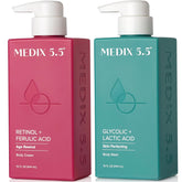 Medix 5.5 Exfoliating Wash closeup shows foaming texture for smoother skin