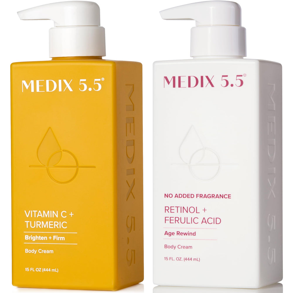 Medix 5.5 fragrance-free retinol face moisturizer, smoothing fine lines.