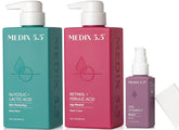 Medix 5.5 Retinol Cream bottle highlights anti aging formula for firmer skin.