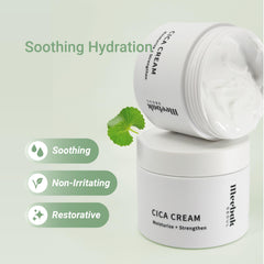 Meebak Cica Cream being applied under morning makeup with quick absorption
