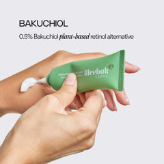 Meebak eye cream caffeine tube showing cooling effect for refreshed eyes