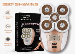 Meeteasy Electric Leg Shaver close-up blade shows precision for smooth legs.