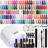 MEFA 42-color gel polish set with vibrant shades for diverse looks
