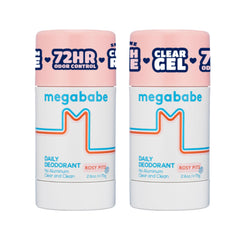Megababe Daily Deodorant Rosy Pits with twist-cap packaging for travel