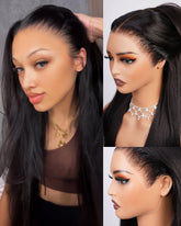 Megalook hair glueless 13x6 lace-front wig assembled for easy wear and style versatility.