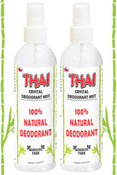 MegaRhino Thai Deodorant Spray bottle front showcases aluminum-free odor protection.