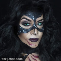 Mehron CreamBlend Stick applied to the face and body for seamless coverage.