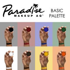 Mehron Paradise FX water-activated paint demonstrates precise application for face and body designs