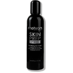 Mehron Skin Prep Pro Mattifying Toner bottle for oil control and long wear.