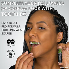 Mehron pintura dental negra para dientes con look de zombie