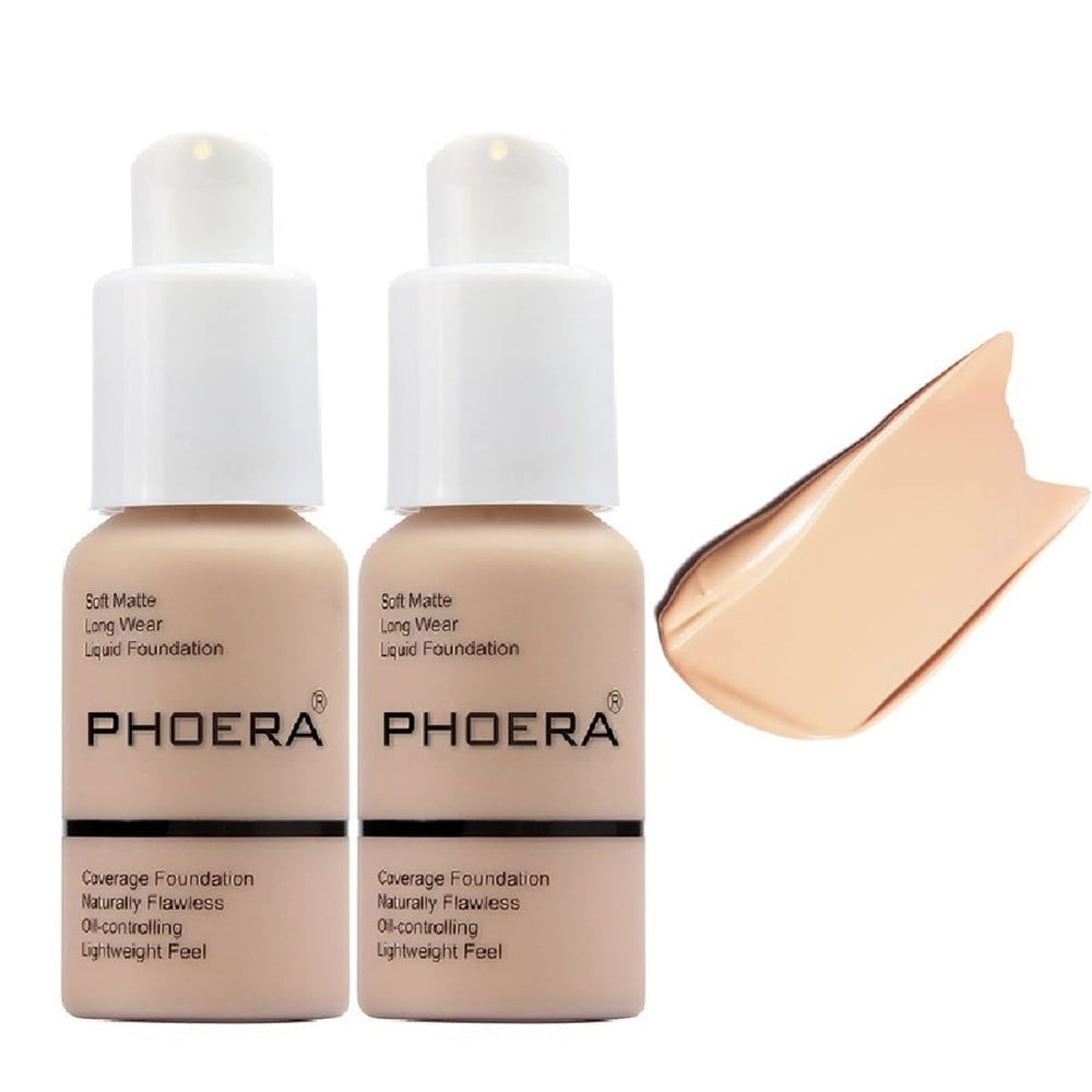 Meifen foundation 102 Nude bottle demonstrates all-day matte coverage.
