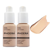 Meifen foundation 102 Nude bottle demonstrates all-day matte coverage.