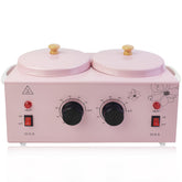 Meigons portable wax warmer with dual pots for fast, even hair removal prep.