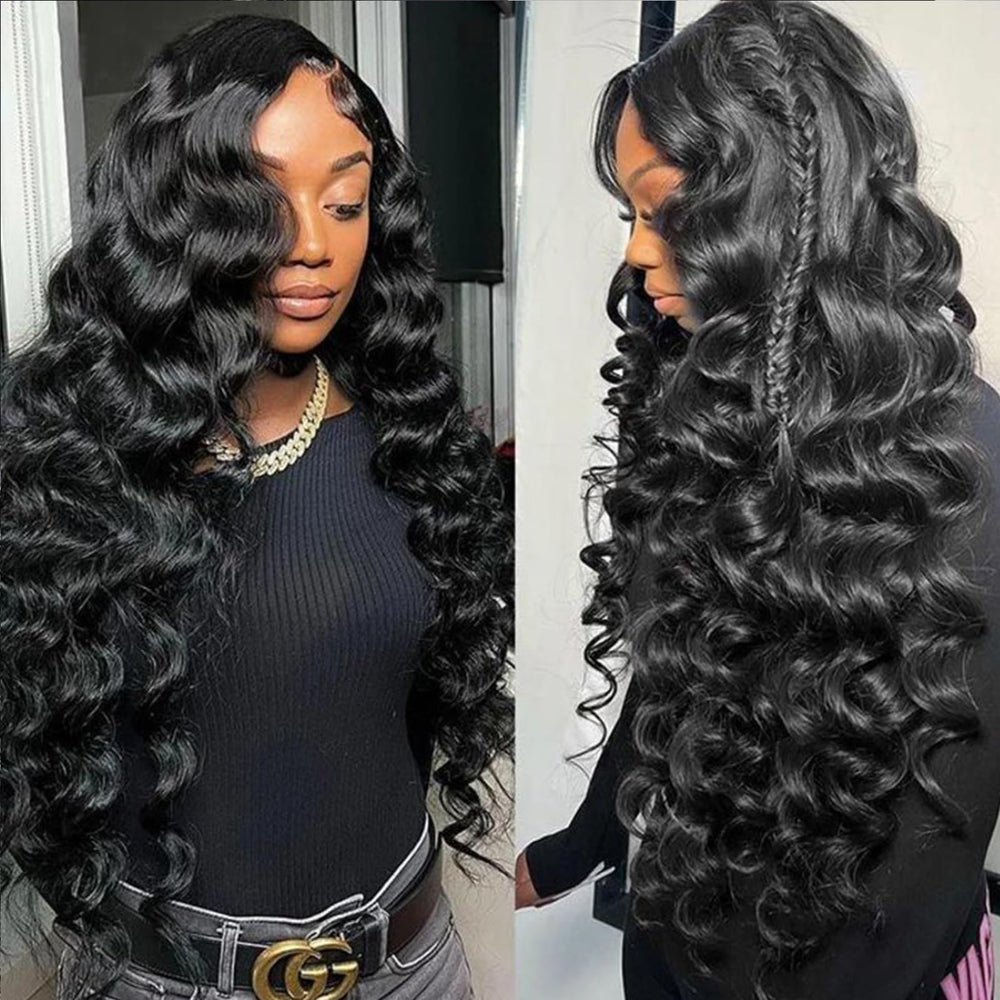 MEIMEI 250-density HD full lace wig cap shows natural, full-volume look for everyday glamour.