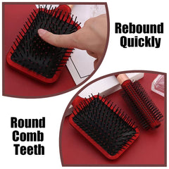 Meisheamin paddle brush detangles knots with soft bristles for easy brushing