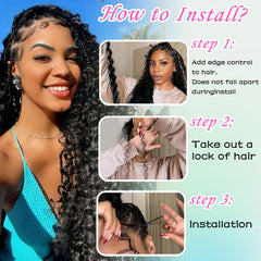 MEIYOU boho braiding hair mix curl detail reveals deep wave pattern