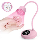 MEKK Gooseneck UV Nail Lamp front view in pink for cordless gel nail curing