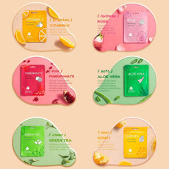 Meleell face mask aloe vera soothing moisture for sensitive skin.