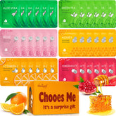 Meleell face mask honey hydration sheet for radiant skin.