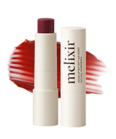 Melixir vegan lip butter compact demonstrates portable hydration and shine