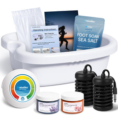Melodiko Ionic Foot Bath front view, ideal for relaxing at-home spa sessions.