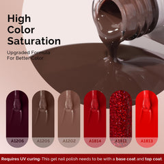MelodySusie soak-off gel polish set ergonomic brush for smooth coverage