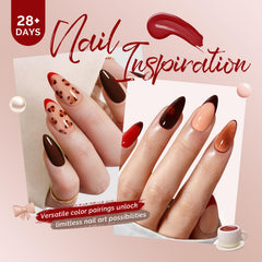 MelodySusie beige brown gel polish color sample for nude nails