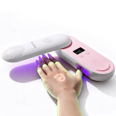 MelodySusie Compact Cordless UV Nail Lamp rotatable panel enables flexible on-the-go manicures