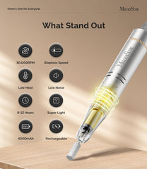 MelodySusie cordless nail file design enables flexible home or salon use.