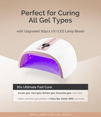 MelodySusie cordless UV nail lamp detachable base enabling roomy mani-pedi tasks.