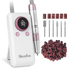 MelodySusie entry-level clip-on cordless nail drill with hands-free access for efficient shaping