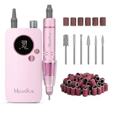 MelodySusie entry-level clip-on nail drill pink design for precise home manicures