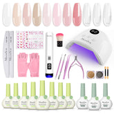 MelodySusie gel nail kit contents for easy at-home manicure