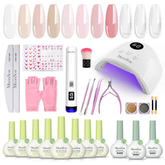 MelodySusie gel nail kit contents for easy at-home manicure