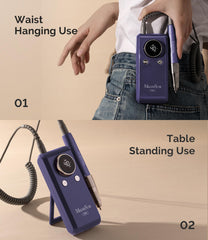 MB420G built-in stand offers stable, hands-free operation during work.