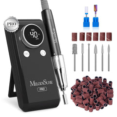MelodySusie MB420G nail drill in case for portable setup