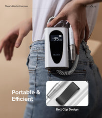 MelodySusie MM400C LCD display shows RPM and battery for precise work