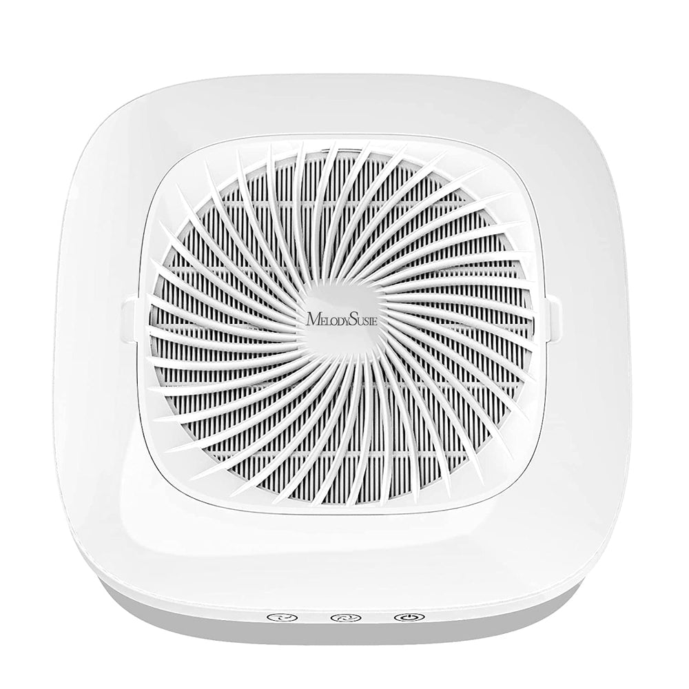 MelodySusie Nail Dust Collector top view for compact salon setup and clean air