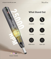 MelodySusie PC180E speed control provides precise adjustments for nail tasks.