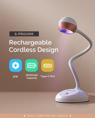 MelodySusie S-Pro09M uses 9 UV/LED beads for even curing across gels.