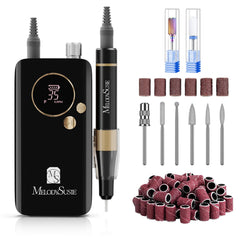 MelodySusie SM200F nail drill on desk illustrates compact home-salon setup