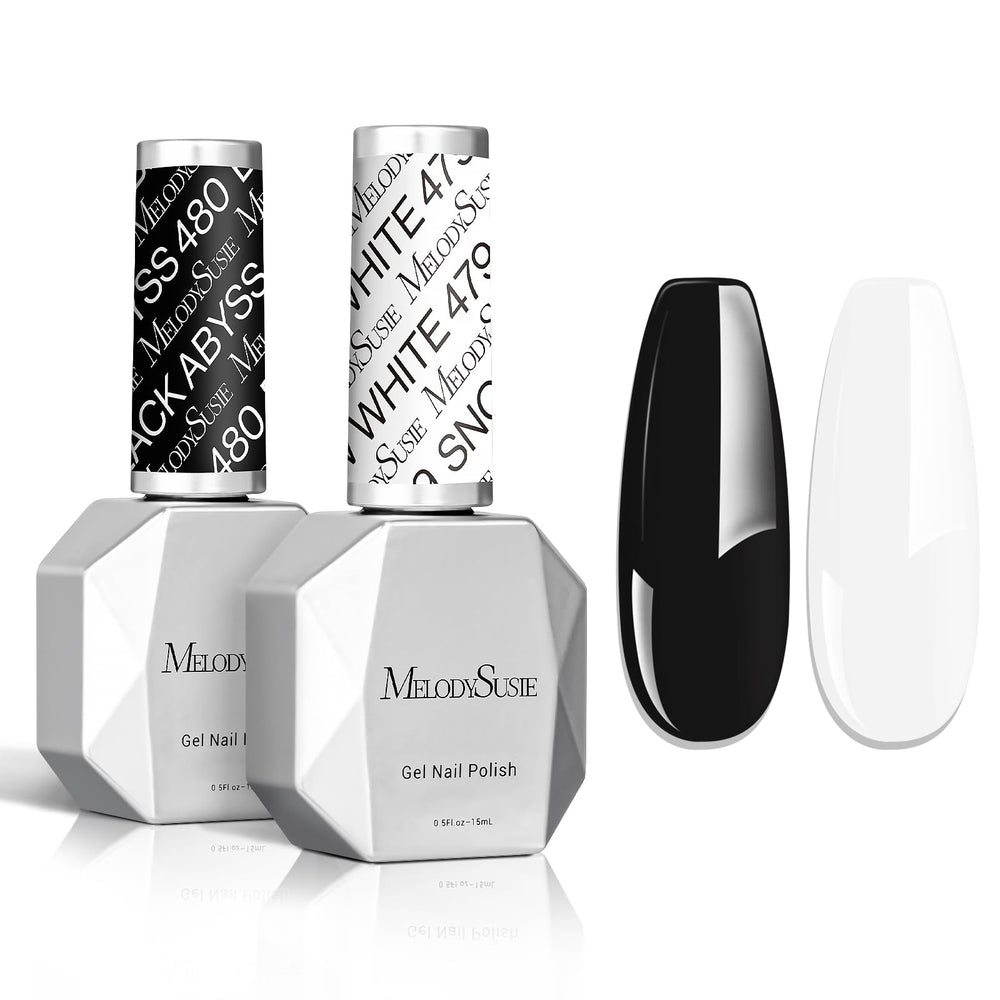 MelodySusie Thick Gel Nail Polish black bottle with bold color for dramatic manis