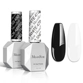 MelodySusie Thick Gel Nail Polish black bottle with bold color for dramatic manis