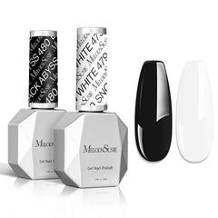 MelodySusie Thick Gel Nail Polish black bottle with bold color for dramatic manis